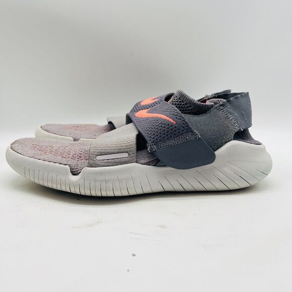 Nike Free RN Womens 8.5 Gray Motion Flyknit Running Shoes Athletic Sneakers - Picture 4 of 11
